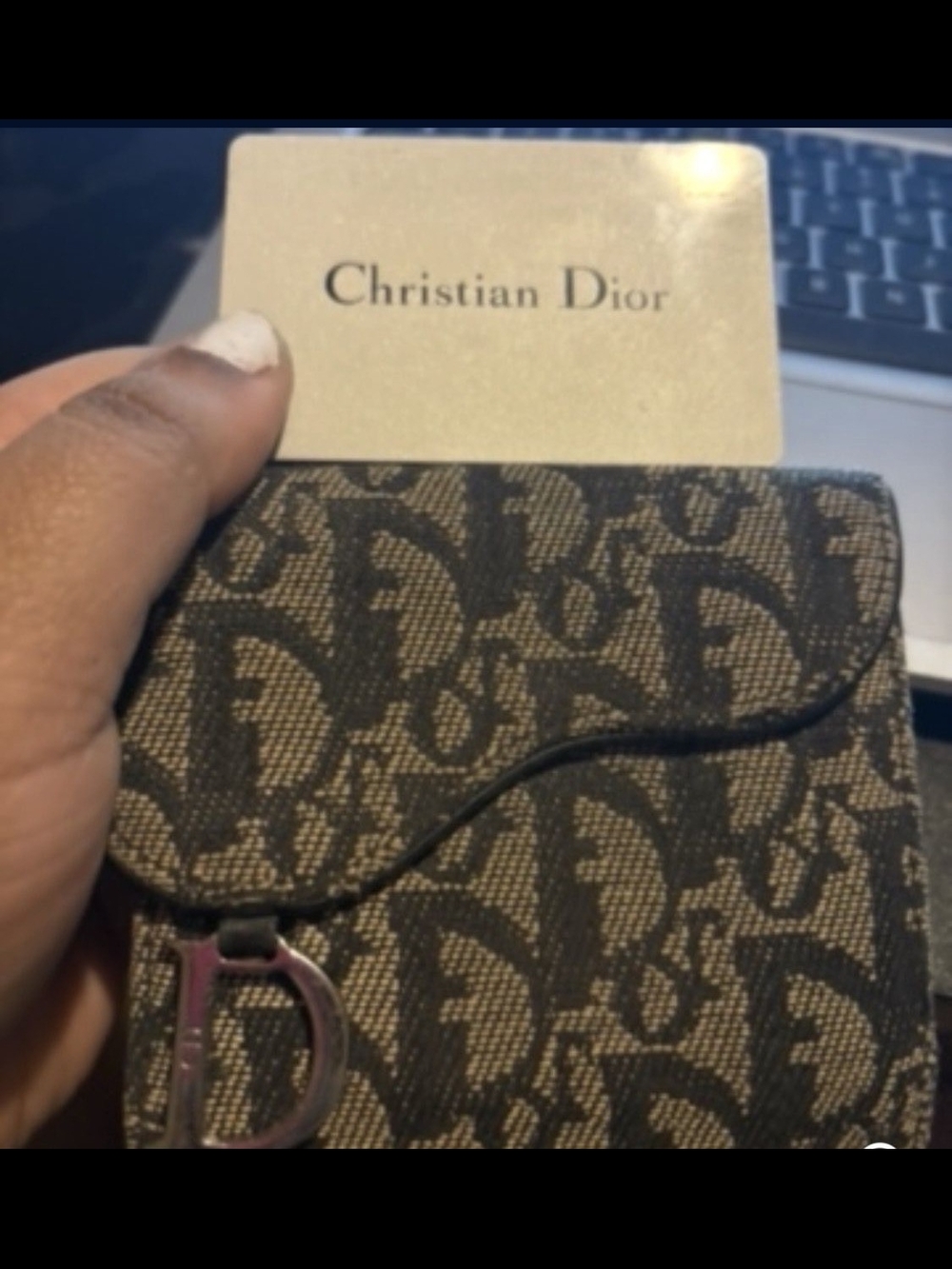 Christian Dior Monogram Canvas Wallet - Brown/Black - PROJECT